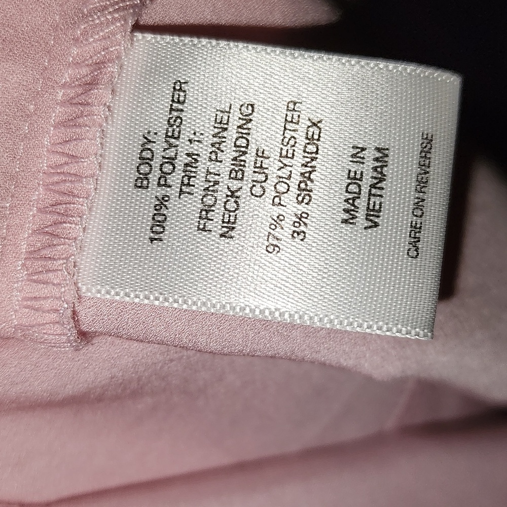 New York & Company Stretch Pale Pink Top (Size L) Like New - Picture 7 of 7